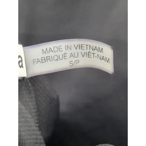 Alice + Olivia Top Womens Small Black Velvet Sleeveless Backless Tiered Halter - Picture 4 of 9